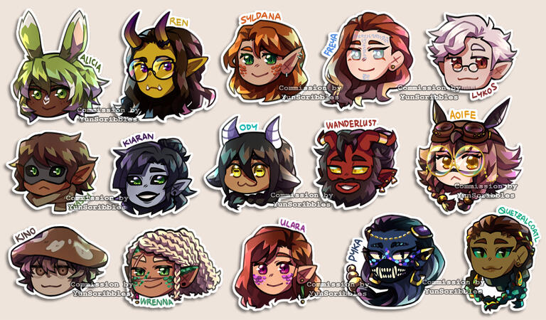 [Chibi Icons] oh lawd there's 15 of them