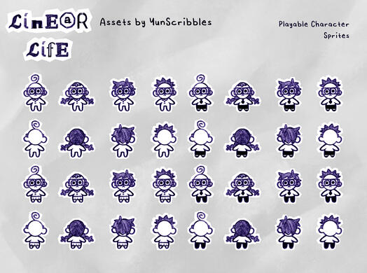Playable character sprites