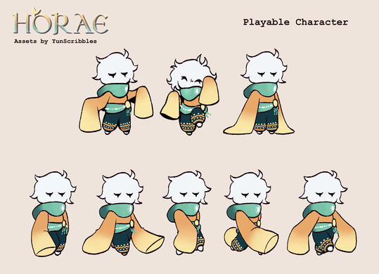 Playable character sprites